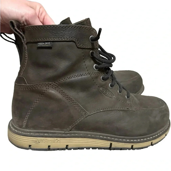 🥾 KEEN Men’s San Jose 6” Waterproof Aluminum Toe Work‎ Boots Brown Sz 10 🥾 - Picture 4 of 7